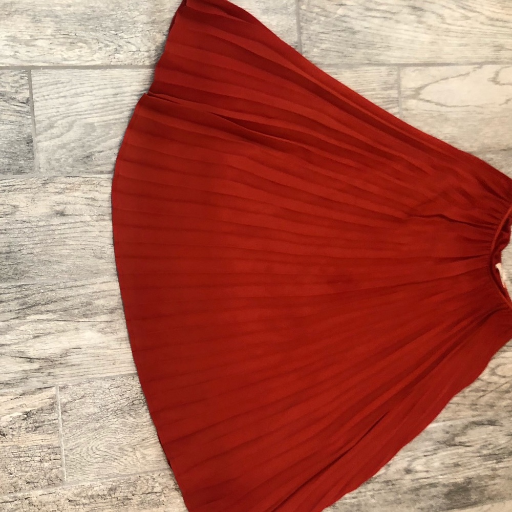 Beautiful red Aline skirt from Everly
